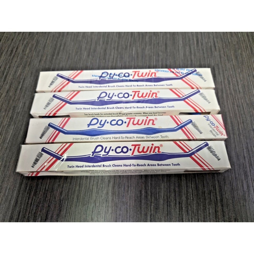 Vintage Py Co‎ Twin Professional Interdental Brush NEW SEALED Set Of 4